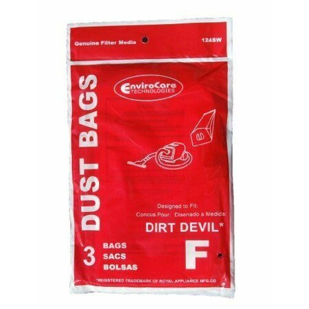 Envirocare 33 Royal Dirt Devil Canister F Allergy Vacuum Can Vac Power Pak Vacuum 3-200147- 838SW